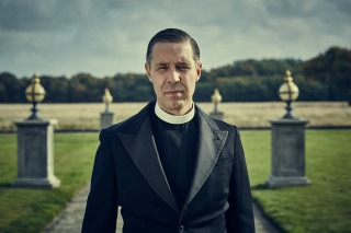Man priest outfit grassy field - david dougal williams free wallpaper