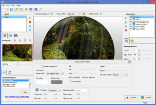 Waterfall screenshot circular picture center - circular free wallpaper
