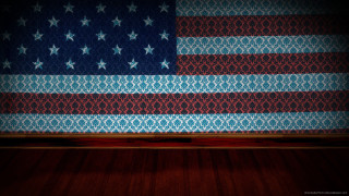 American flag painted wall wooden - a wooden floor in front free wallpaper