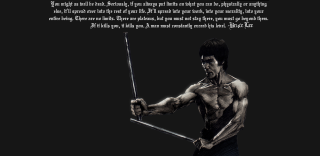 Man holding sword quote above - metaphysical painting free wallpaper