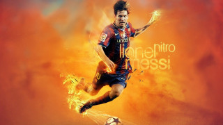 Man kicking soccer ball fire - a soccer ball free wallpaper