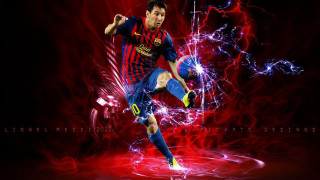 Man kicking soccer lightning red - a soccer ball free wallpaper