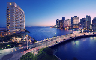 City skyline bridge river night 23 - bernardo cavallino free wallpaper