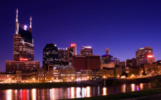 City skyline night river bridge 29 - balcomb greene free wallpaper