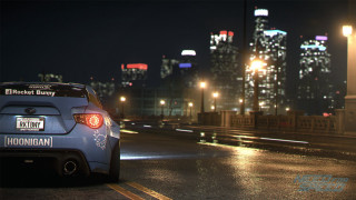Car driving wet road night 2 - a wet road free wallpaper