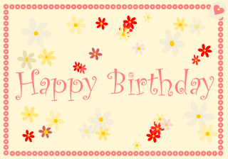 Happy birthday card flowers butterfly 2 - a happy birthday card free wallpaper