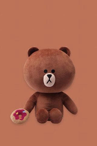 Brown teddy bear pink flower - beeple free wallpaper