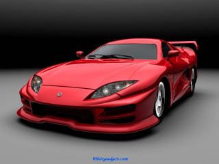 Red sports car studio black 6 - a gray background free wallpaper