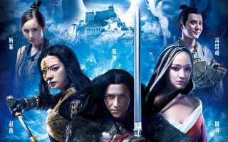 Woman sword men armor castle - du jin free wallpaper