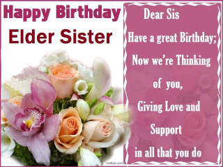 Happy birthday card sister flowers - a happy birthday card free wallpaper