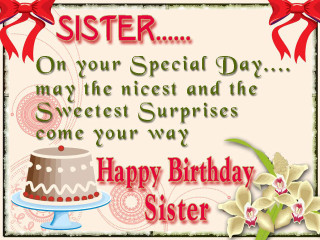 Happy birthday card sister cake - a happy birthday card free wallpaper