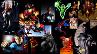 Superheroes assembly comic panel marvel - a bunch free wallpaper