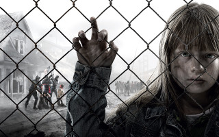 Girl holding cigarette fence group - a cigarette in front free wallpaper