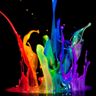 Colorful liquid pouring black background 3 - alberto seveso free wallpaper