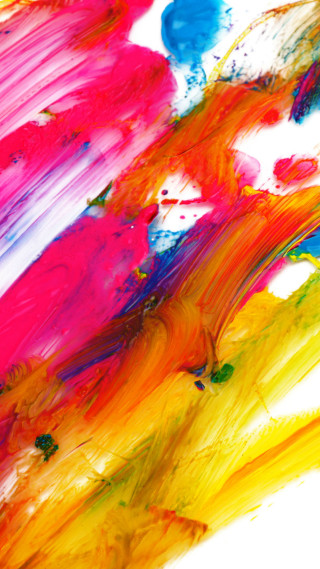 Colorful painting closeup streaks white - colorful free wallpaper