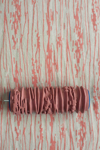 Pink object fabric pattern blue - the foreground free wallpaper