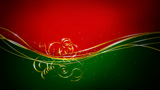 Red green gold swirls background - a green background free wallpaper