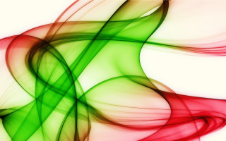 Green red abstract design white - swirl free wallpaper