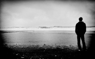 Man beach ocean wave standing 6 - chris friel free wallpaper