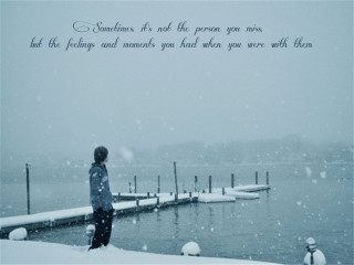 Person standing snow covered pier - the person free wallpaper