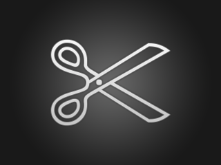 Scissors black background white outline - a white outline free wallpaper