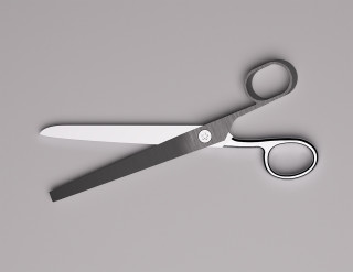 Scissors gray background shadow left - a pair of scissors free wallpaper