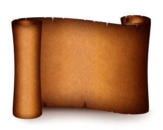 Scroll holes white background shadow - left free wallpaper
