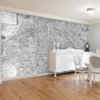 Map room white furniture clock - free architecture wallpaper