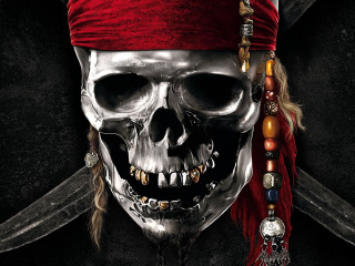 Skull red bandana swords in - a skull free wallpaper