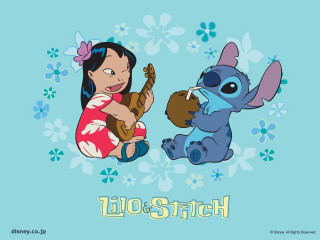 Cartoon character stuffed animal guitar 2 - a silk screen free wallpaper