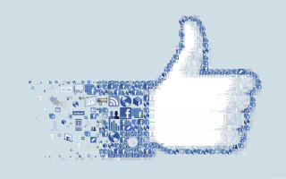 Thumbsup socialmedia icons blue background - social free wallpaper