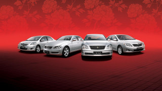 Cars parked red floor floral - cao zhibai free wallpaper