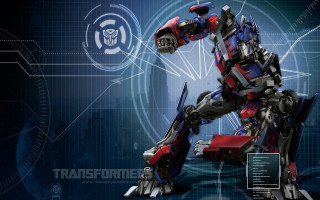 Robot standing dark blue red - a robot free wallpaper