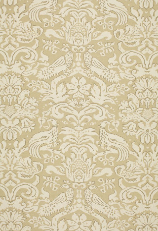 Beige white wallpaper bird pattern - a beige free wallpaper