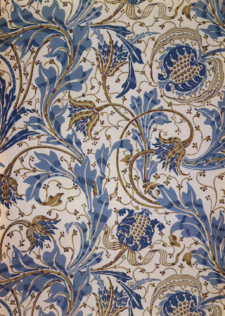 Blue gold wallpaper floral design - a floral design free wallpaper