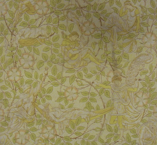 Bird flower pattern wallpaper side - the back free wallpaper