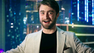 Man suit funny face cityscape - panfuturism free wallpaper