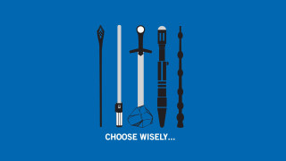 Blue background choose wisely choose - different item free wallpaper