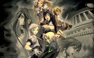 Anime characters building smoke sky - smoke free wallpaper for desktop