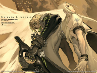 Woman white dress sword man 2 - a sword next free wallpaper