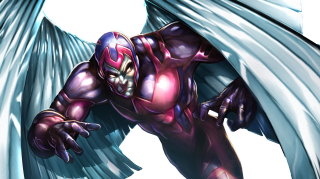 Cartoon character large wing helmet - his hand free wallpaper for desktop