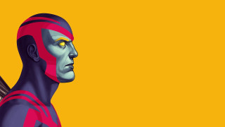 Man gun yellow background red - man free wallpaper