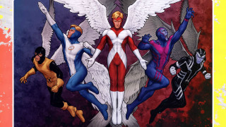 Superheroes painting woman wings man - alan davis free wallpaper