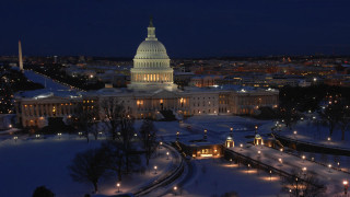 Capital building night view top - night free wallpaper