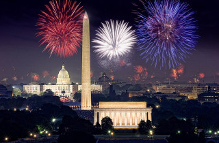 Fireworks washington monument capitol building - firework free wallpaper