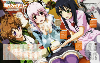 Anime girls bed headphones magazine - headphone free wallpaper