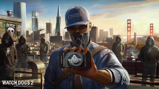 Man camera city skyline people - a camera in front free wallpaper