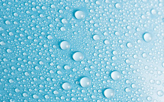Water droplets blue surface white - water free wallpaper