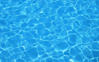 Pool blue water white umbrella 2 - blue water free wallpaper