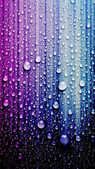 Water droplets black background rainbow - purple free wallpaper